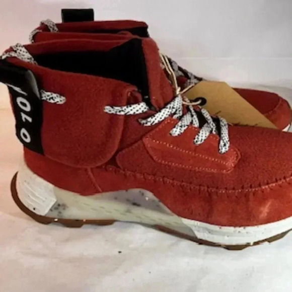 NEW Holo Quorra Red Ecco Suede Fleeced Lined Winter Boots Women’s Sz 11 NWT - Picture 8 of 12